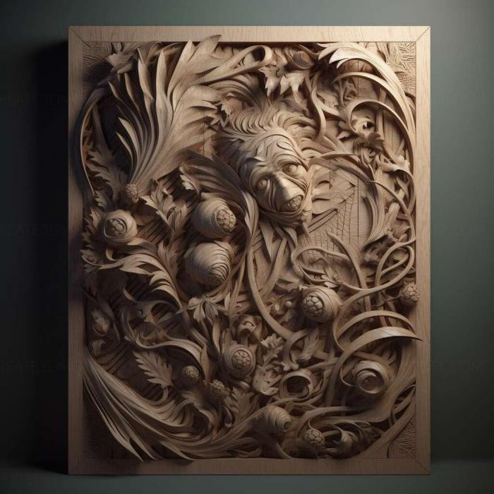 نموذج ثلاثي الأبعاد لآلة CNC 3D Art 